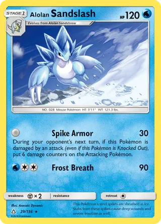 Carta Sandslash de Alola
