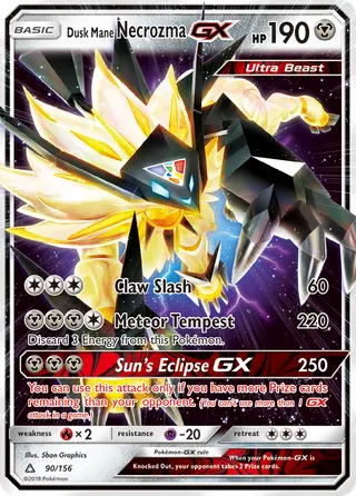 Carta Necrozma Juba Crepúsculo GX