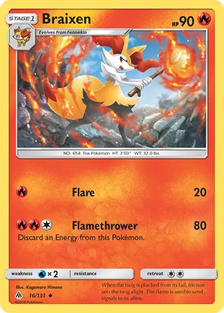 Carta Braixen
