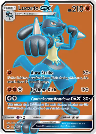 Carta Lucario GX