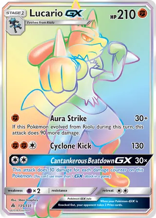 Carta Lucario GX