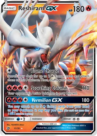 Carta Reshiram GX