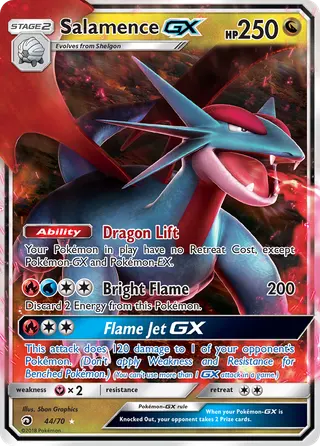 Carta Salamence GX
