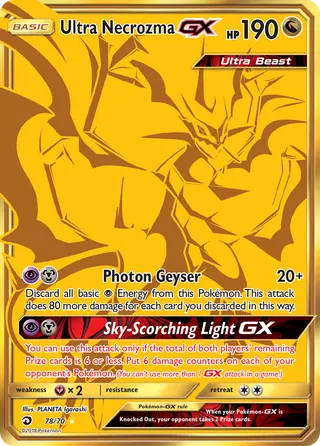 Carta Ultra Necrozma GX