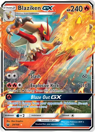 Carta Blaziken GX