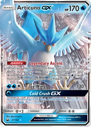 Carta Articuno GX