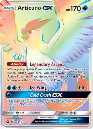 Carta Articuno GX