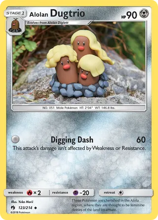 Carta Dugtrio de Alola
