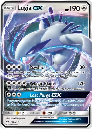 Carta Lugia GX