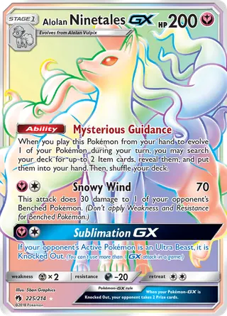 Carta Ninetales de Alola GX