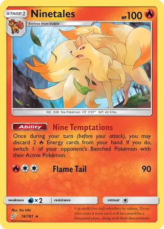 Carta Ninetales