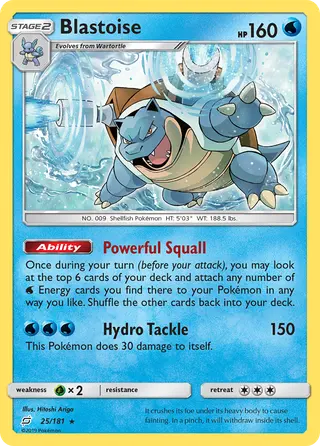 Carta Blastoise