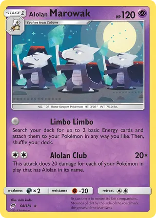 Carta Marowak de Alola