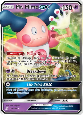 Carta Mr. Mime GX