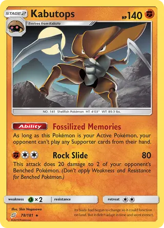 Carta Kabutops