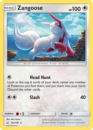 Carta Zangoose