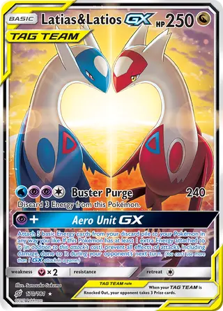 Carta Latias e Latios GX