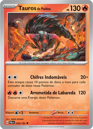 Carta Tauros de Paldea