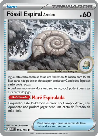 Carta Fóssil Espiral Arcaico