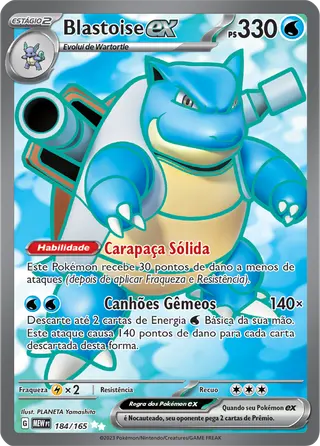 Carta Blastoise ex