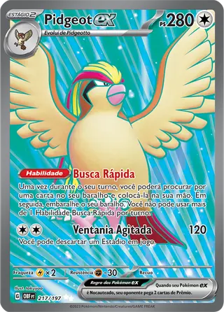 Carta Pidgeot ex