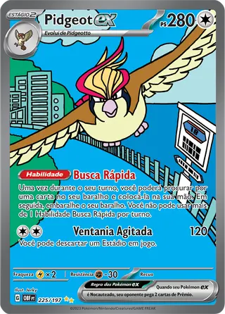 Carta Pidgeot ex
