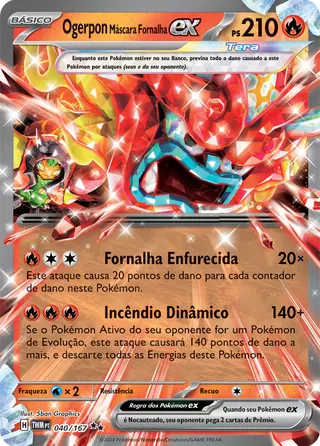 Carta Ogerpon Máscara Fornalha ex