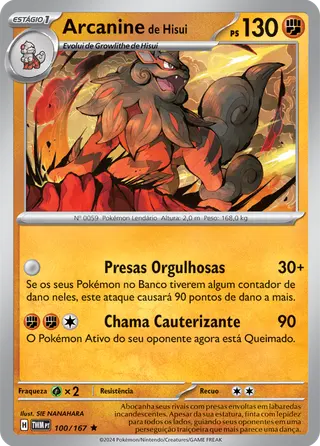 Carta Arcanine de Hisui