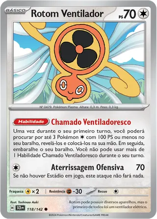 Carta Rotom Ventilador