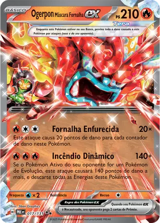 Carta Ogerpon Máscara Fornalha ex