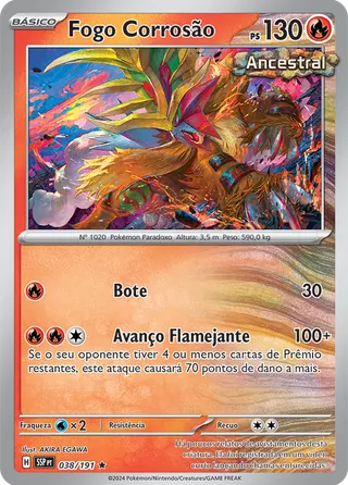 Carta Fogo Corrosão