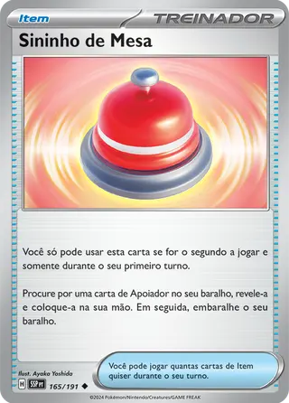 Carta Sininho de Mesa