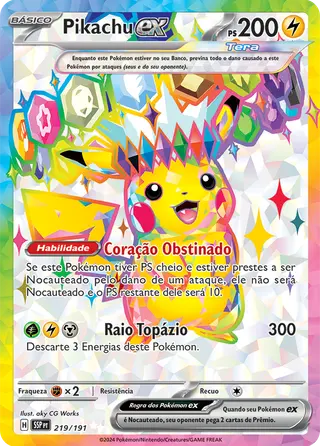 Carta Pikachu ex