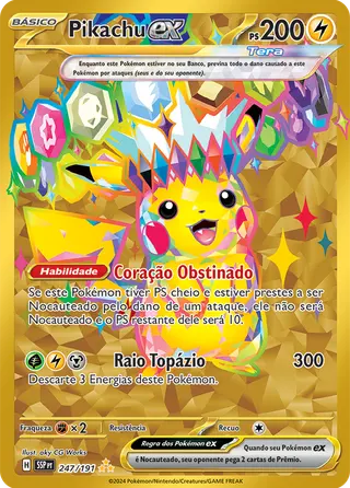 Carta Pikachu ex