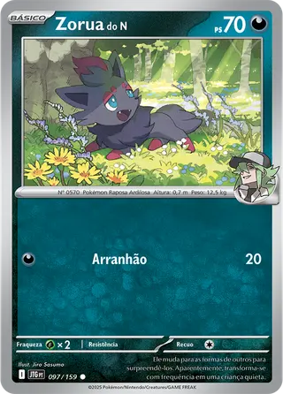 Carta Zorua do N