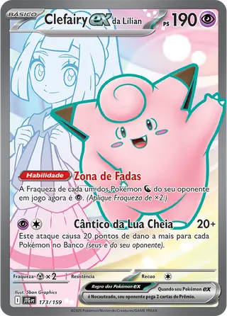 Carta Clefairy ex da Lílian