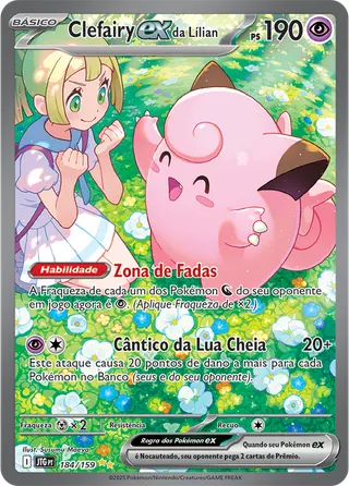 Carta Clefairy ex da Lílian