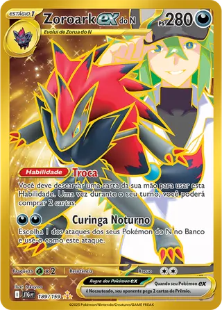 Carta Zoroark ex do N