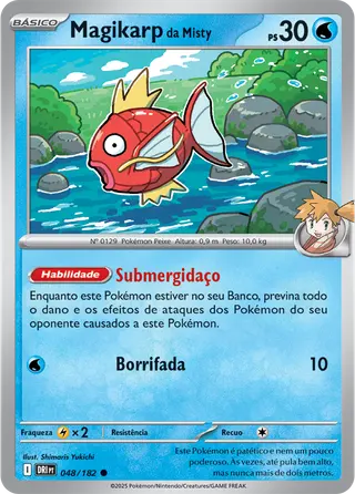 Carta Magikarp da Misty