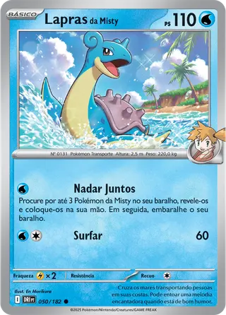 Carta Lapras da Misty