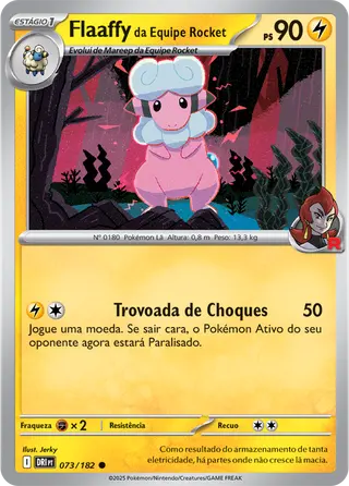 Carta Flaaffy da Equipe Rocket