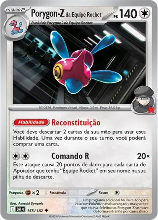 Carta Porygon-Z da Equipe Rocket