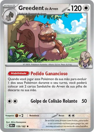 Carta Greedent do Arven
