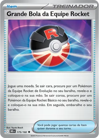 Carta Grande Bola da Equipe Rocket