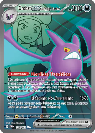 Carta Crobat ex da Equipe Rocket