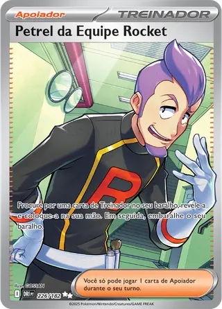 Carta Petrel da Equipe Rocket