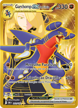 Carta Garchomp ex da Cíntia