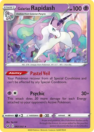 Carta Rapidash de Galar