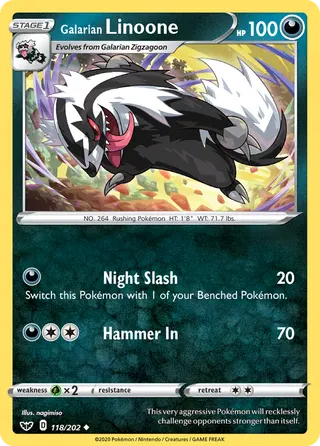 Carta Linoone de Galar