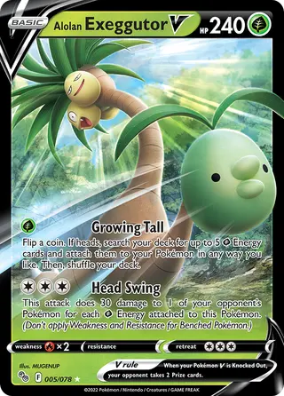 Carta Exeggutor de Alola V